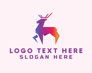 Gradient Wild Stag Logo