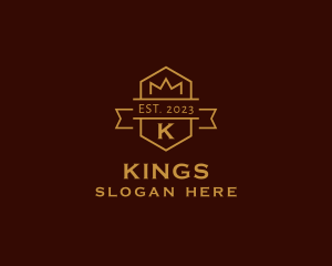 Royal Medieval Crown Badge logo design