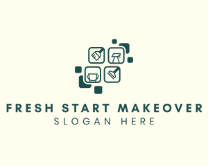 Makeover - Cleaning Housekeeping Sanitation logo design
