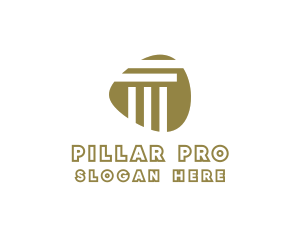 Modern Stone Pillar logo design