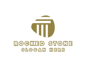 Modern Stone Pillar logo design