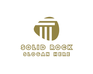 Stone - Modern Stone Pillar logo design