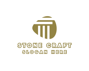 Modern Stone Pillar logo design