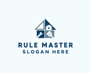 Ruler - Construction Builder Tools logo design