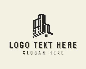 Office Space - Residential Building Property logo design