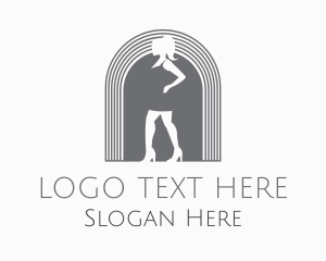 Outlet Store - Classy Sexy Woman logo design