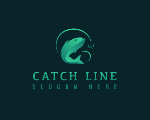 Hook - Sea Fish Hook logo design