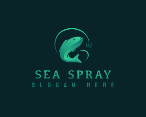 Sea Fish Hook logo design