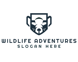 Wildlife Bear Zoo logo design