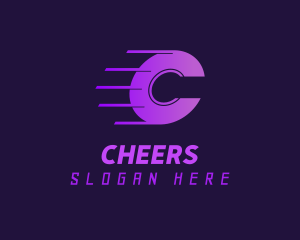 Purple Gradient Letter C Logo