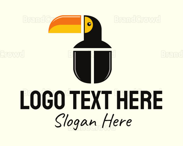 Toucan Computer Mouse Logo