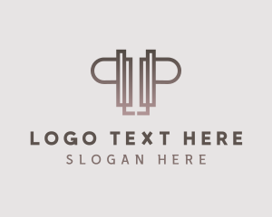 Law Firm - Corporate Law Letter P logo design