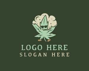 Marijuana Cannabis Smoke Logo