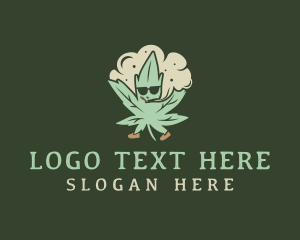 Vape - Marijuana Cannabis Smoke logo design