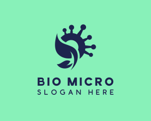 Microbiology - Bacteria Natural Healthcare logo design