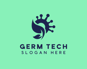 Bacteria Natural Healthcare logo design