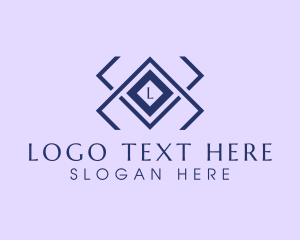 Symmetrical - Interior Tile Floor logo design