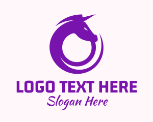 Fairy Tale - Letter O Unicorn logo design