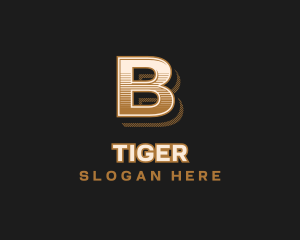 Upscale Stylish Brand Letter B Logo