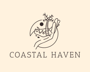 Island Hotel Hand  logo design
