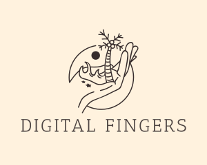 Fingers - Island Hotel Hand logo design