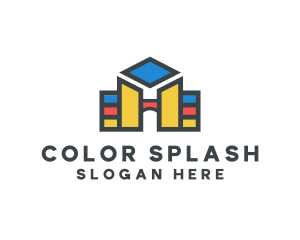 Colorful Toy Blocks  logo design