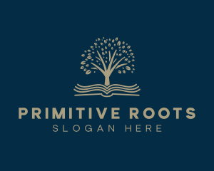 Learning Book Tree logo design