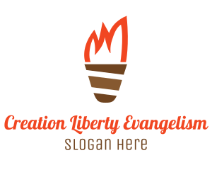 Ice Cream Torch logo design