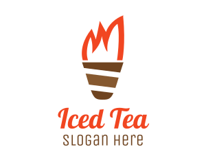 Ice Cream Torch logo design