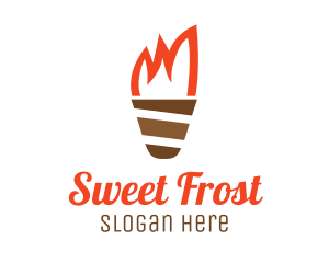 Ice Cream Torch logo design