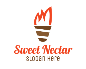 Ice Cream Torch logo design