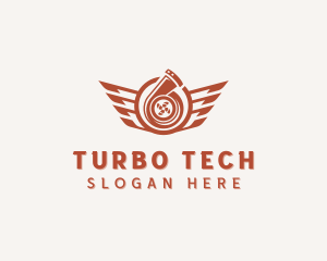 Turbocharger Automotive Engine logo design