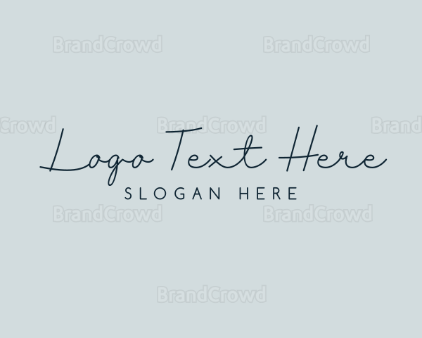 Elegant Beauty Script Logo