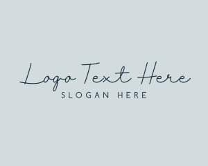 Signature - Elegant Beauty Script logo design