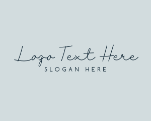 Elegant Beauty Script  Logo