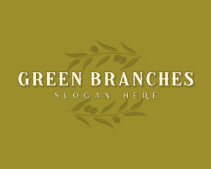 Olive Leaf Branch logo design