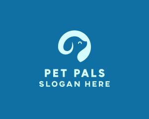 Blue Puppy Dog logo design