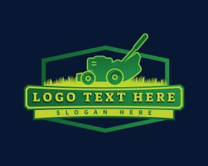 Field - Lawn Mower Garden logo design