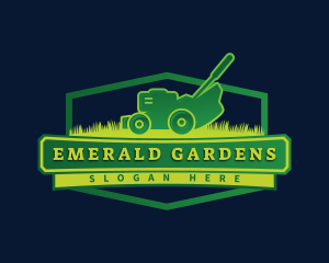 Lawn Mower Garden logo design