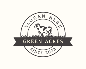 Cow Farm Pasture logo design