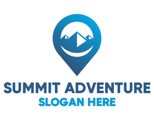 Climbing - Blue Mountain Point logo design