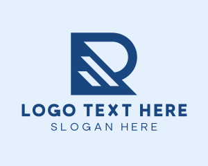 Advertising - Multimedia Geometric Letter R Company logo design