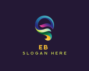 Colorful Professional Letter E logo design
