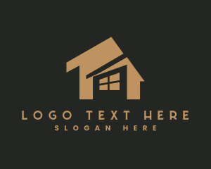 House Agent - House Window Roofing logo design