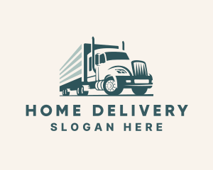 Semi Freight Trucking logo design