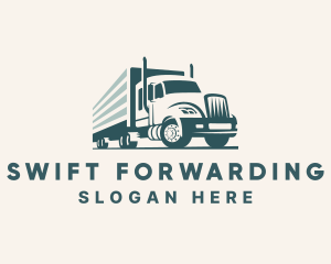 Semi Freight Trucking logo design