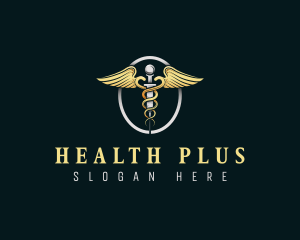 Medical Health Caduceus logo design