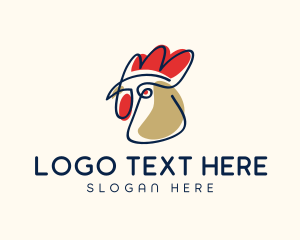 Chicken - Chicken Rooster Drawing logo design