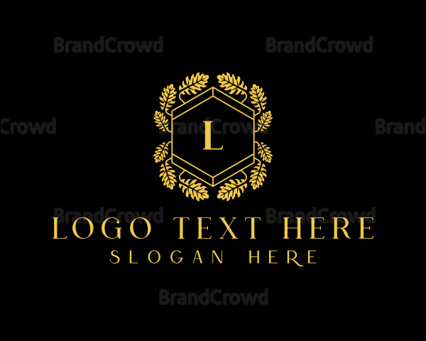 Hexagon Wreath Hotel Club Logo