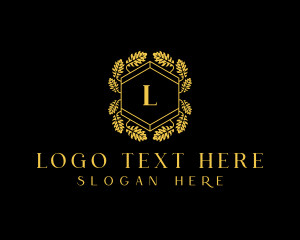 Spa - Hexagon Wreath Hotel Club logo design